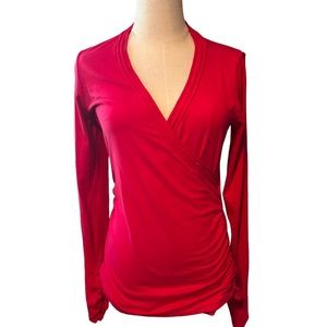 CAbi Hot Pink Long Sleeve Shirt Top Blouse Medium